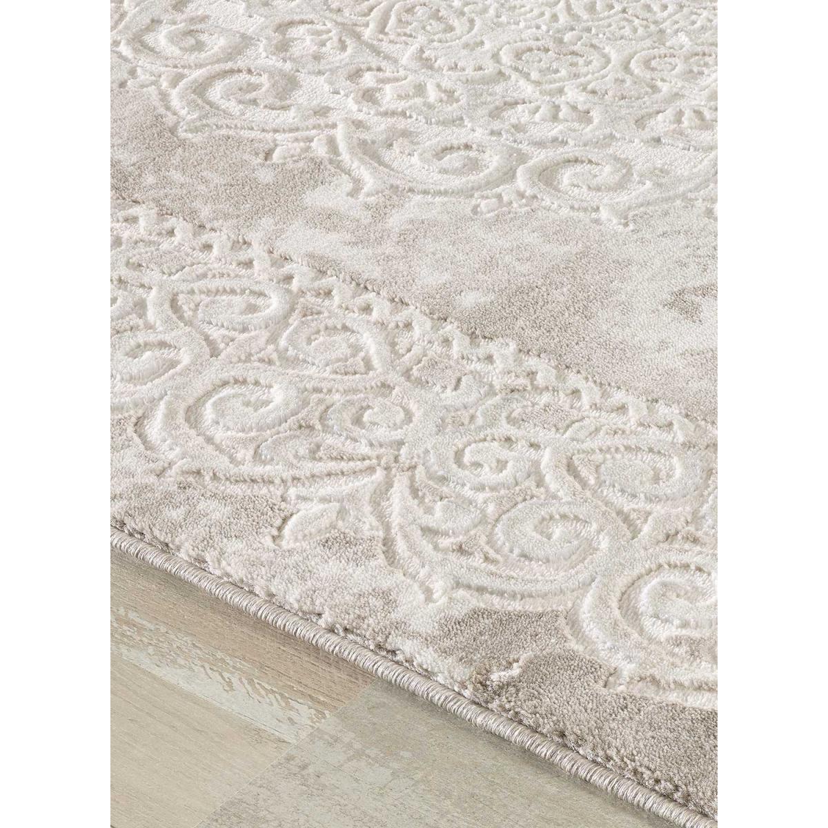 Tapis oriental 200x280 rectangle beige tissé motif ancestral LYN7 BALROD - 4