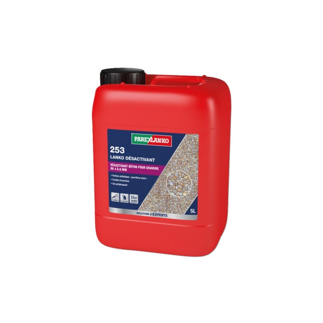 Désactivant de surface 253 LANKO DÉSACTIVANT PAREXLANKO - pour béton 4-6 mm - 5 L - 25 m²