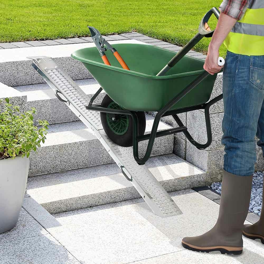 Rampe de chargement pliable - charge max 400 kg - en acier galvanisé - 8