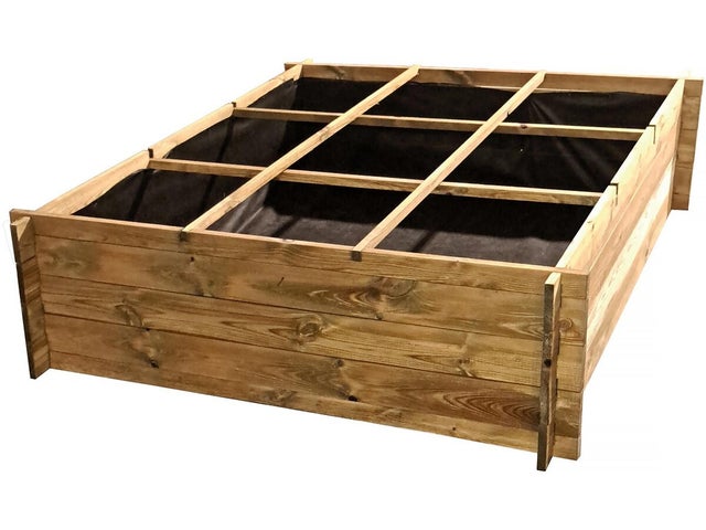 Carré potager en bois 