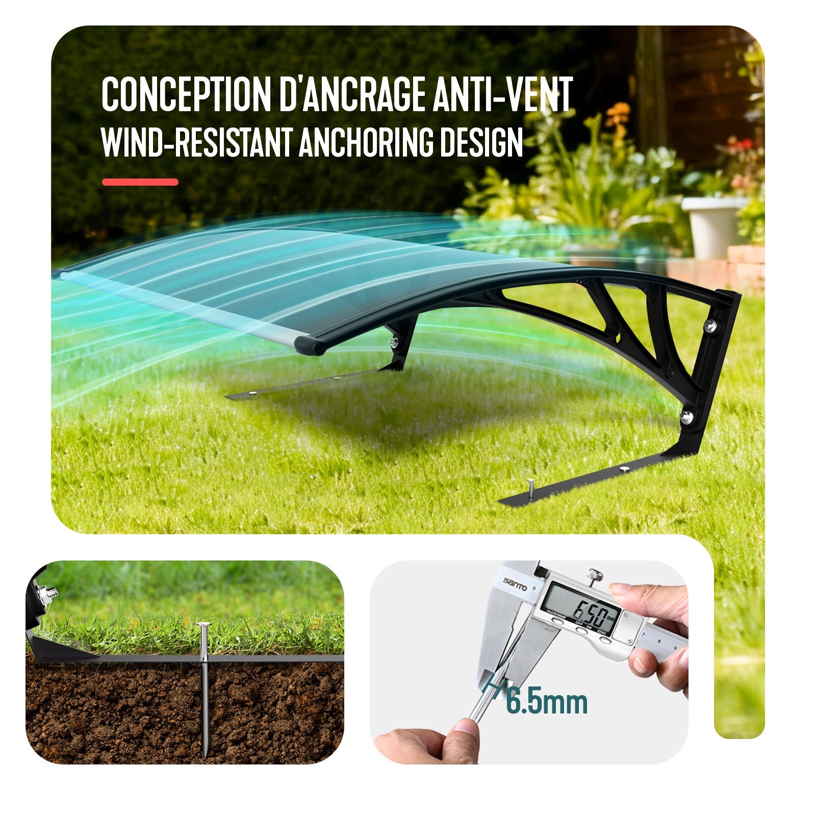 Garage de tondeuse robot Abri 104x80x50 cm gris VOUNOT® - 5