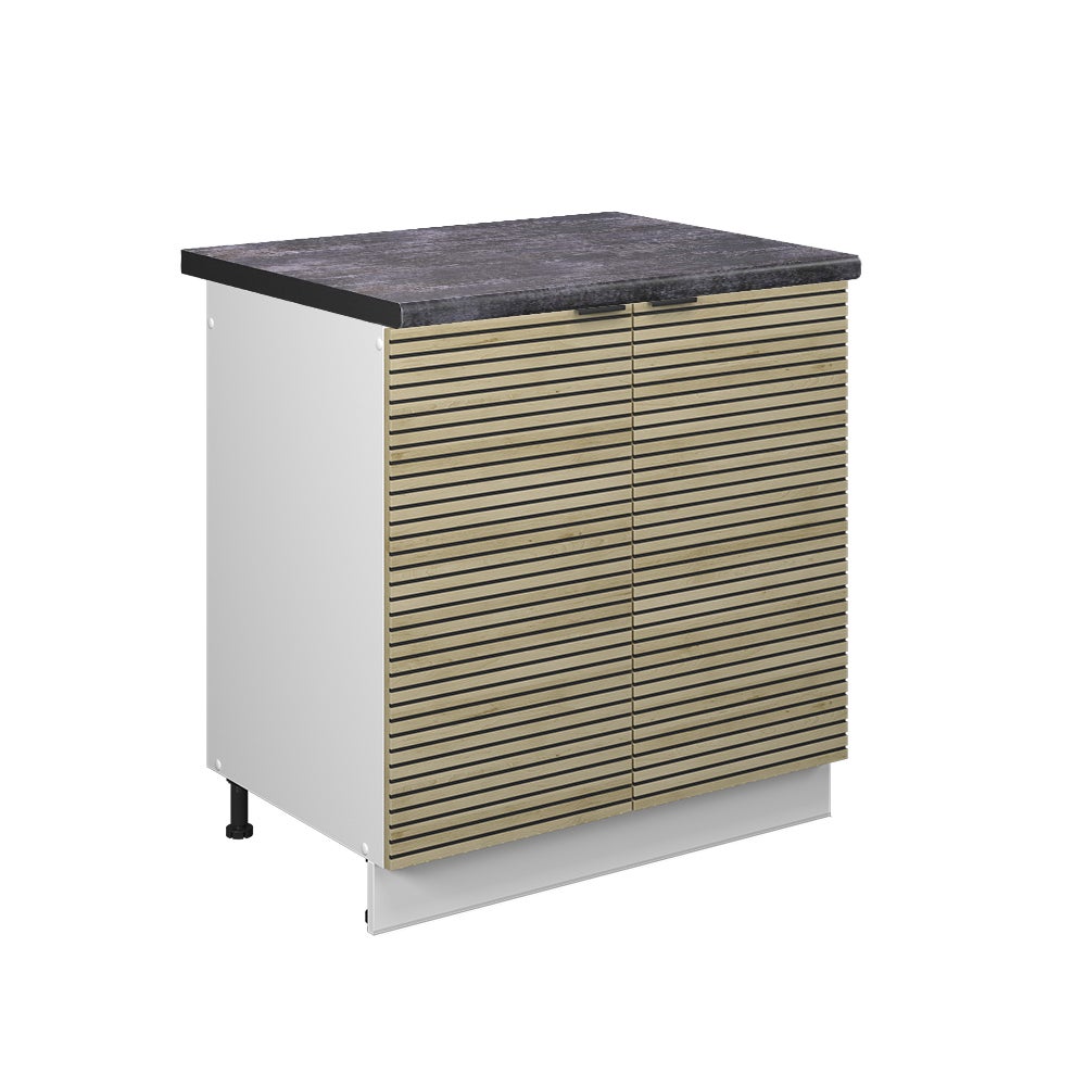 Vicco Szafka pod zlew Fame-Line, Panel dębowy, 80 cm , BP Antracyt