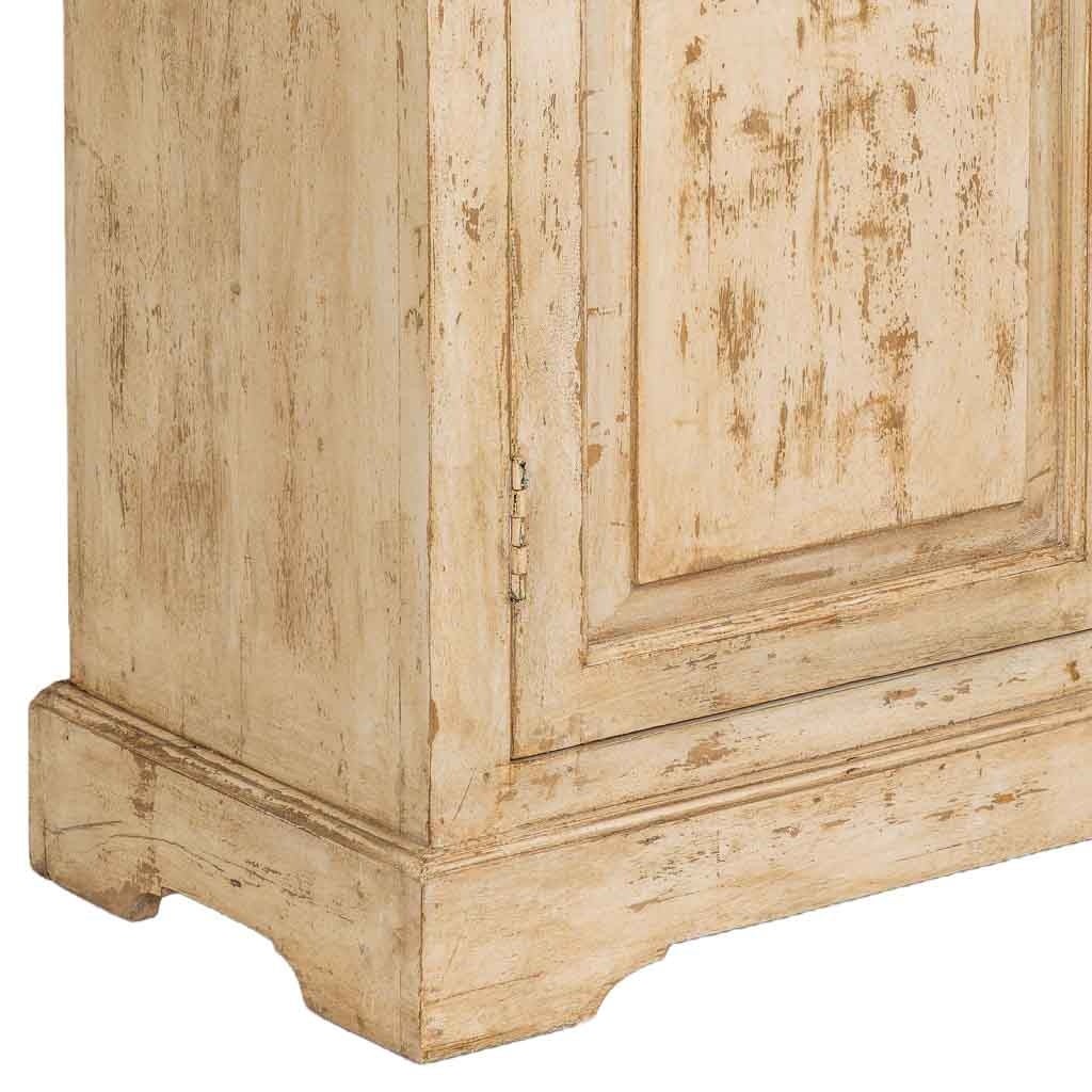 Vetrina in legno beige fatta a mano 105x40x180h cm - 7