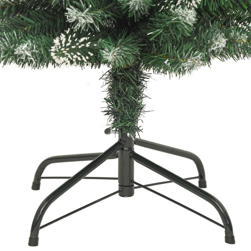 vidaXL Albero di Natale Artificiale Sottile con Base 210 cm PVC - 6