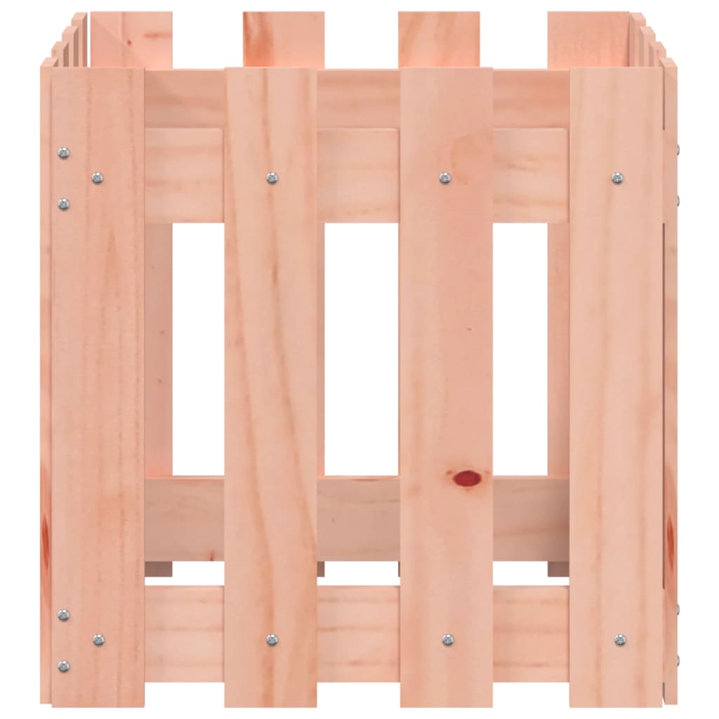 Jardinière | Bac à fleurs | Pot de fleurs avec design de clôture 40x40x40 cm Douglas massif250145 - 5