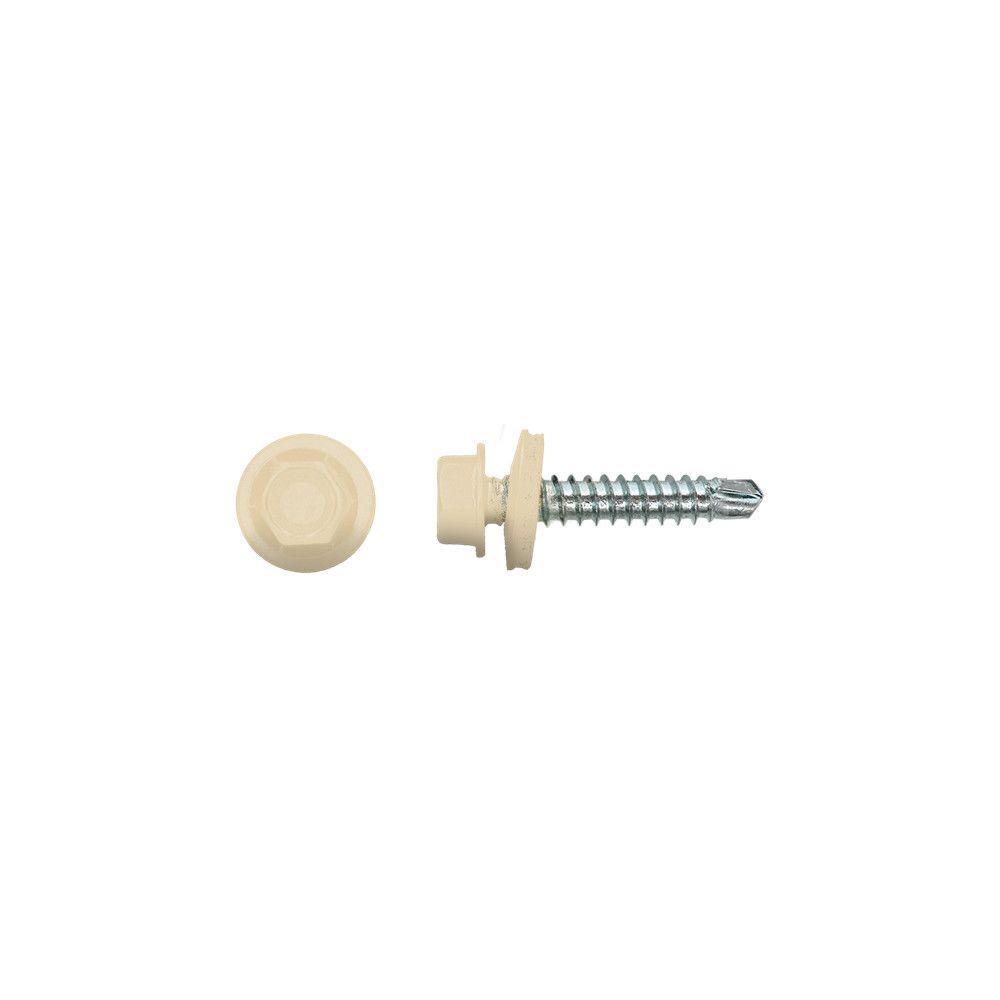 Lot De 2 Caches Vis Ivoire RAL 1014 – Pour écrou M6 Clé Plate 7mm