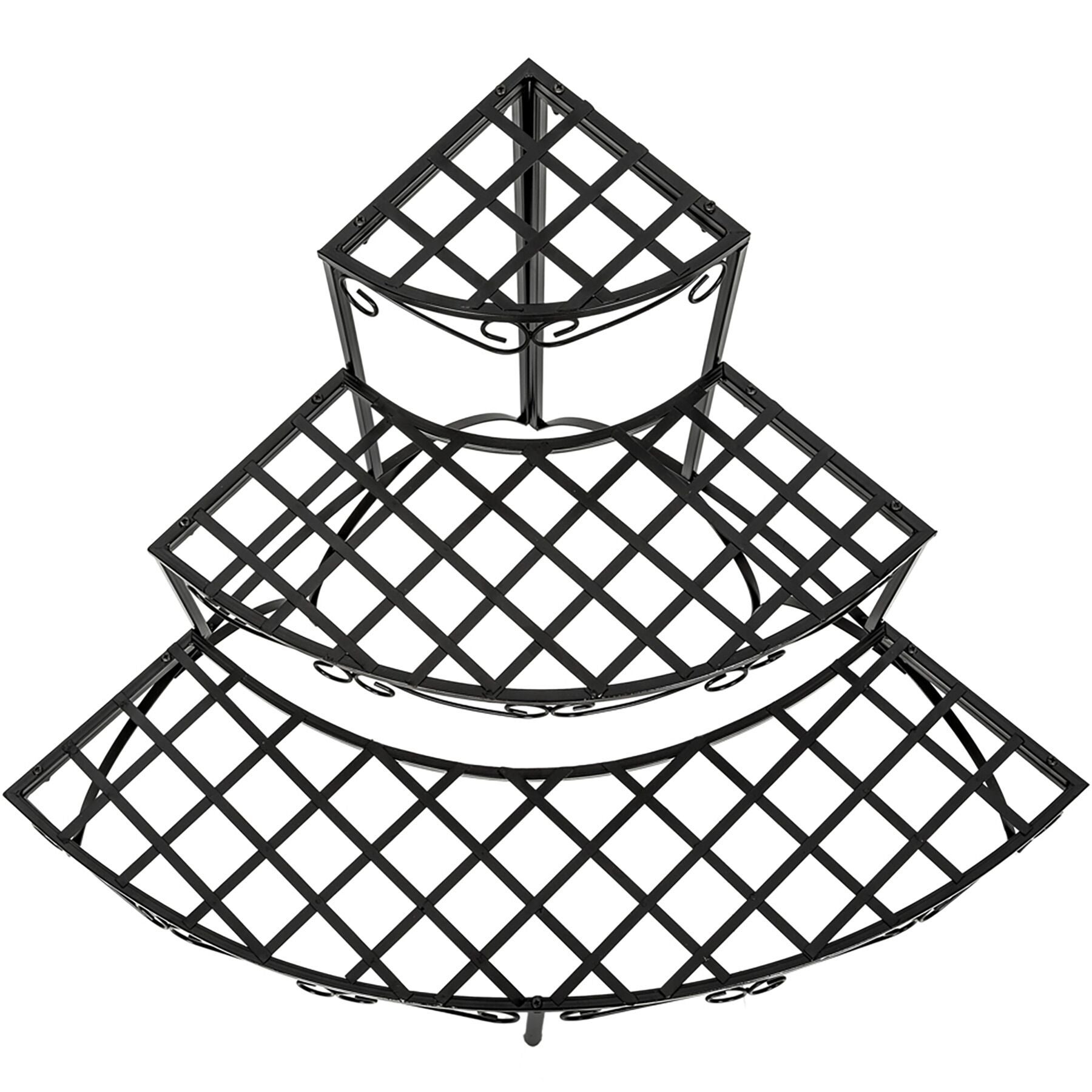 Etagère pour plantes angle 3 niveaux à 3 niveaux TECTAKE - 2