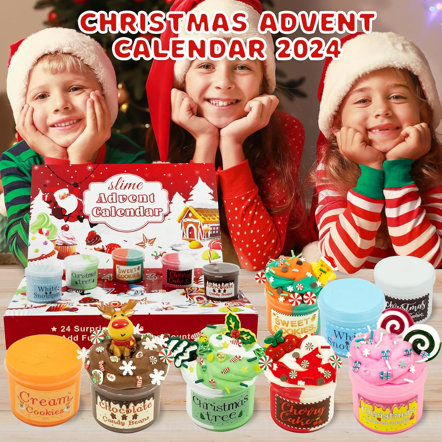 LAvent Squishy Calendrier De L'Avent 2025 Slime Enfant, 24 Jours Surprise 1216373