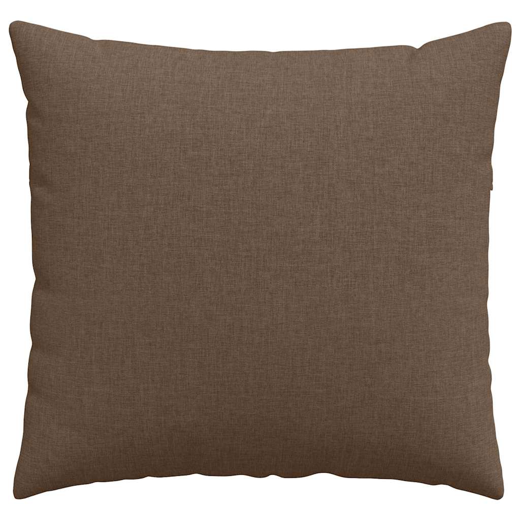 Coussins de canapé 2 pcs Marron 50 x 50 cm tissu vidaXL - 6