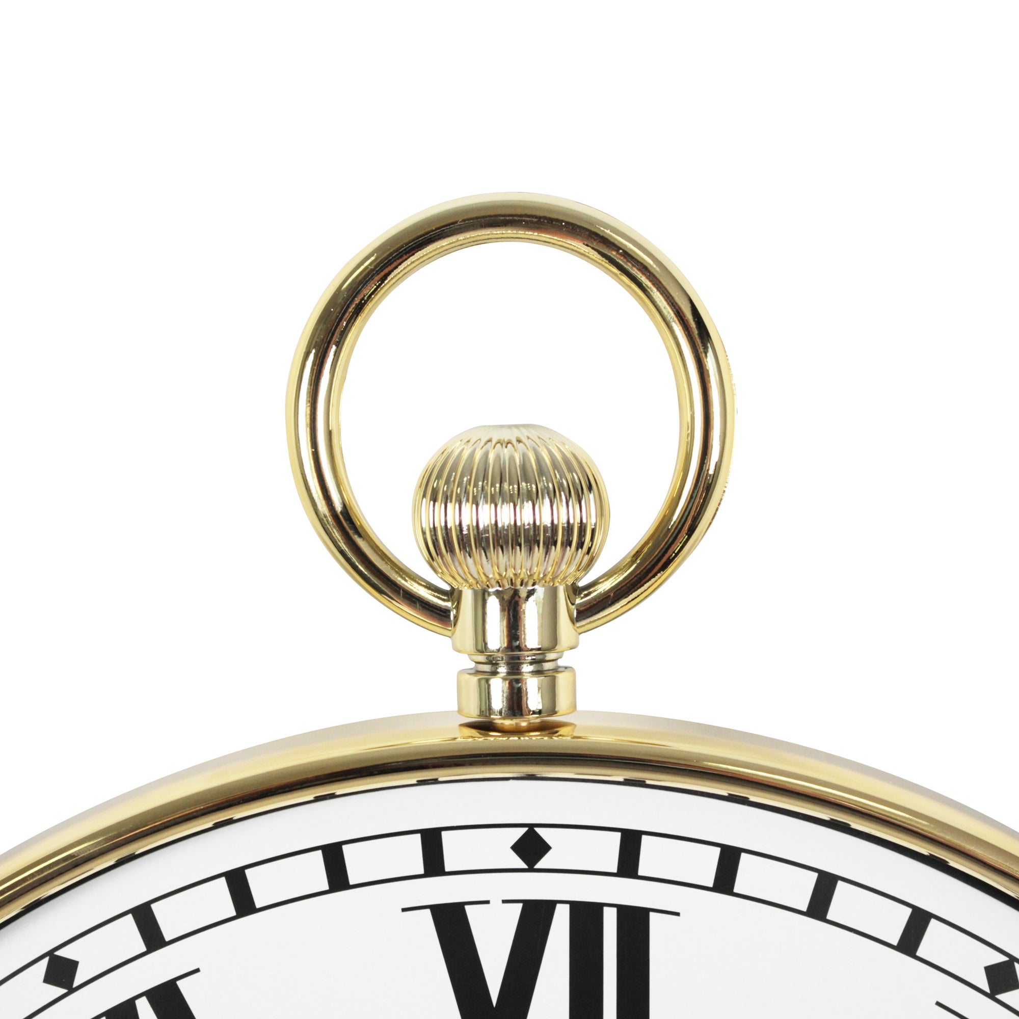 Orologio da parete di design FISHTEC, Orologio a soffietto in stile vintage, Grandi numeri romani, Facile da leggere, Radiocontrollato, Ø 30 CM - 4