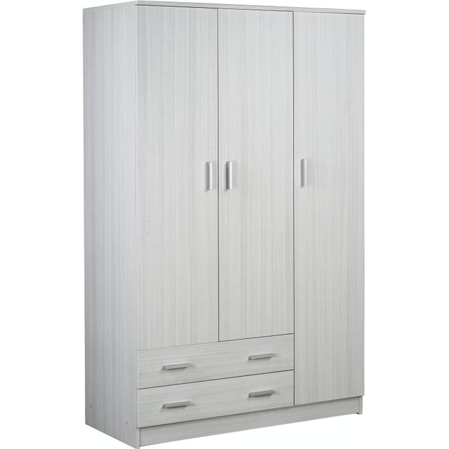 Armadio 3 ante 2 cassetti h 182 cm colore Eucalipto
