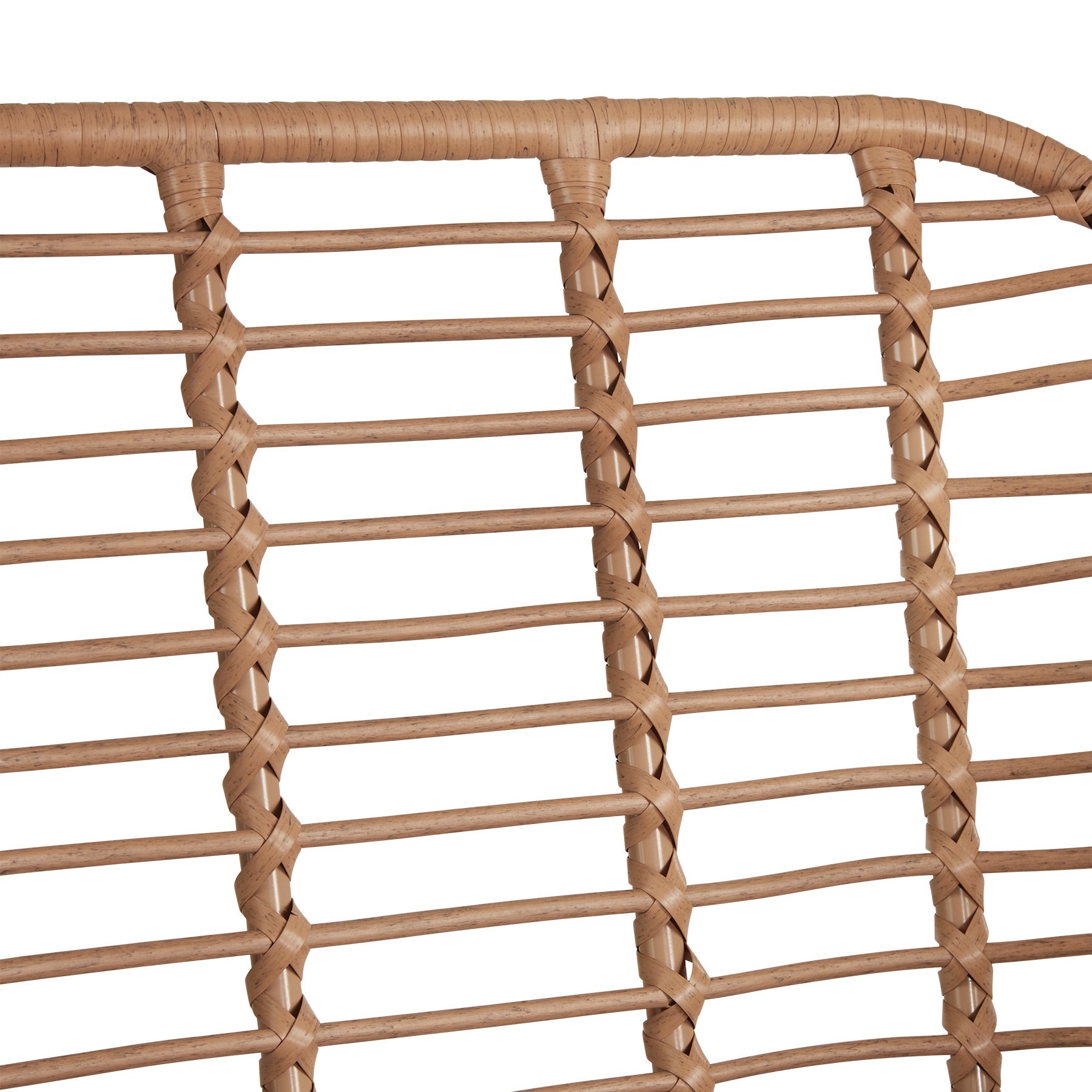 Salon de jardin en résine tressée et acier 2 places résistant aux UV TECTAKE - 7