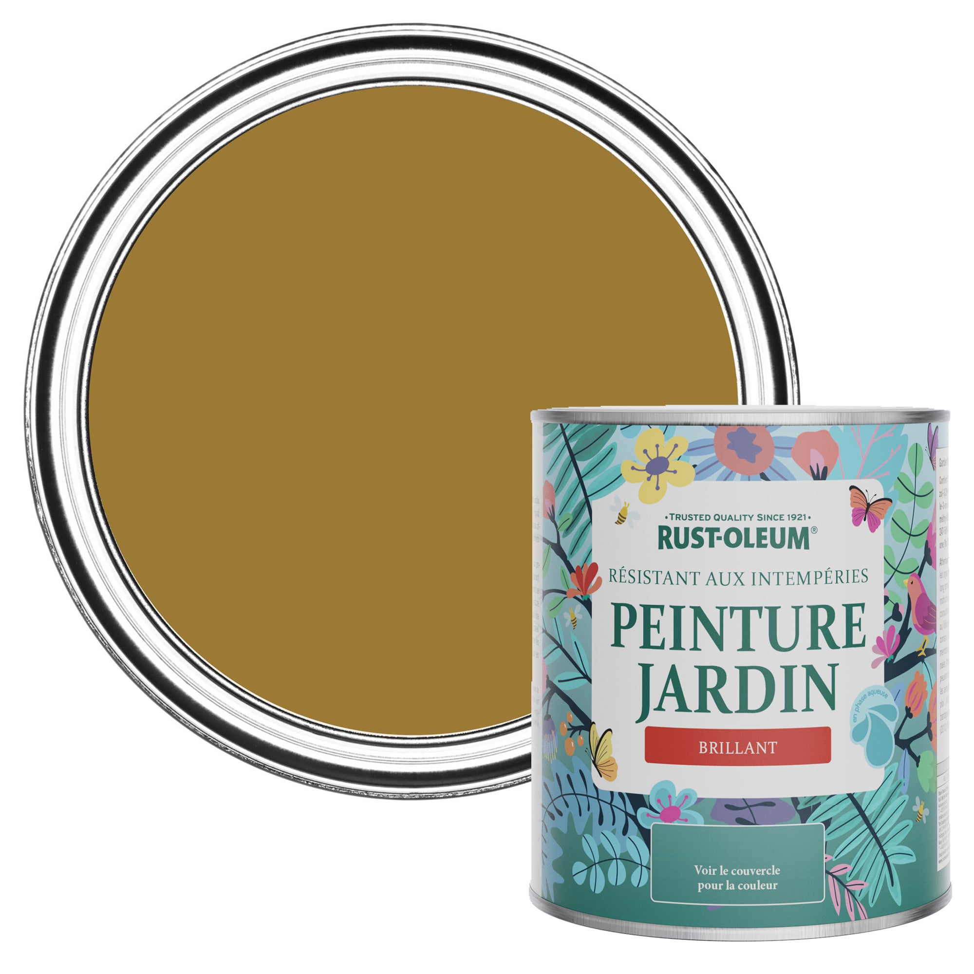 Peinture Jaune extérieure pour boiseries de Jardin, Finition Brillante ...