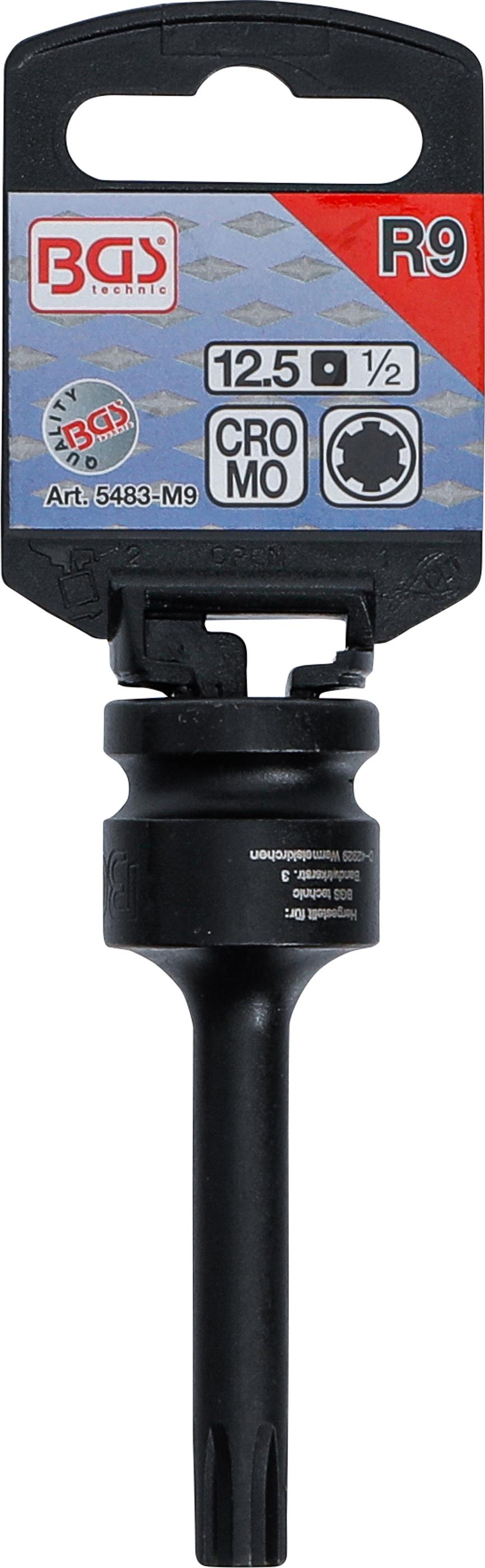 BGS Douille à embouts à choc | longueur 75 mm | 12,5 mm (1/2