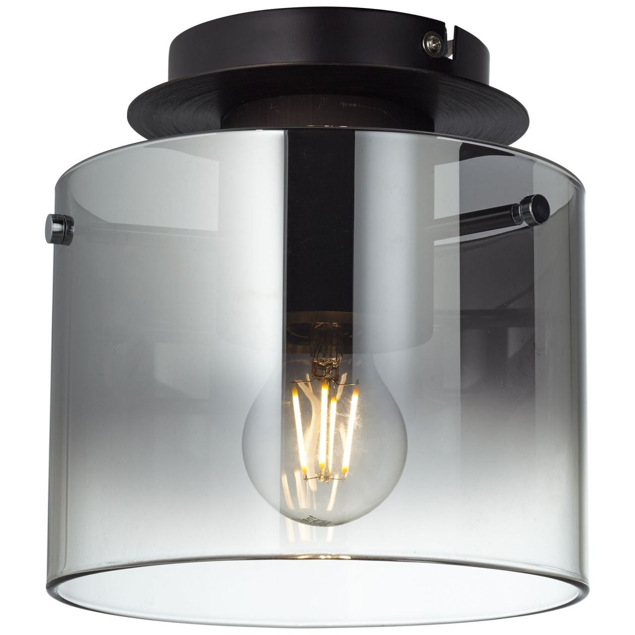 Lampa BRILLIANT, zawieszenie Arles 35cm czarny mat / rattan, 1x A60, E27, 40W, kabel z możliwością skrócenia / regulacji wysokości