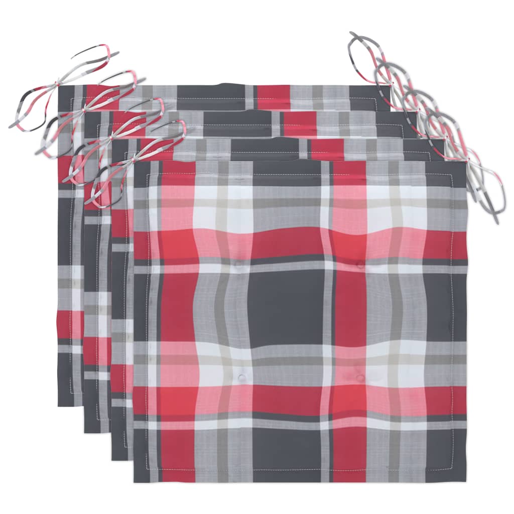 Lot de 3 Chaises à dîner de jardin | Siège de Terrasse | Chaise d'extérieur avec coussins Acacia massif CFW602158 - 6