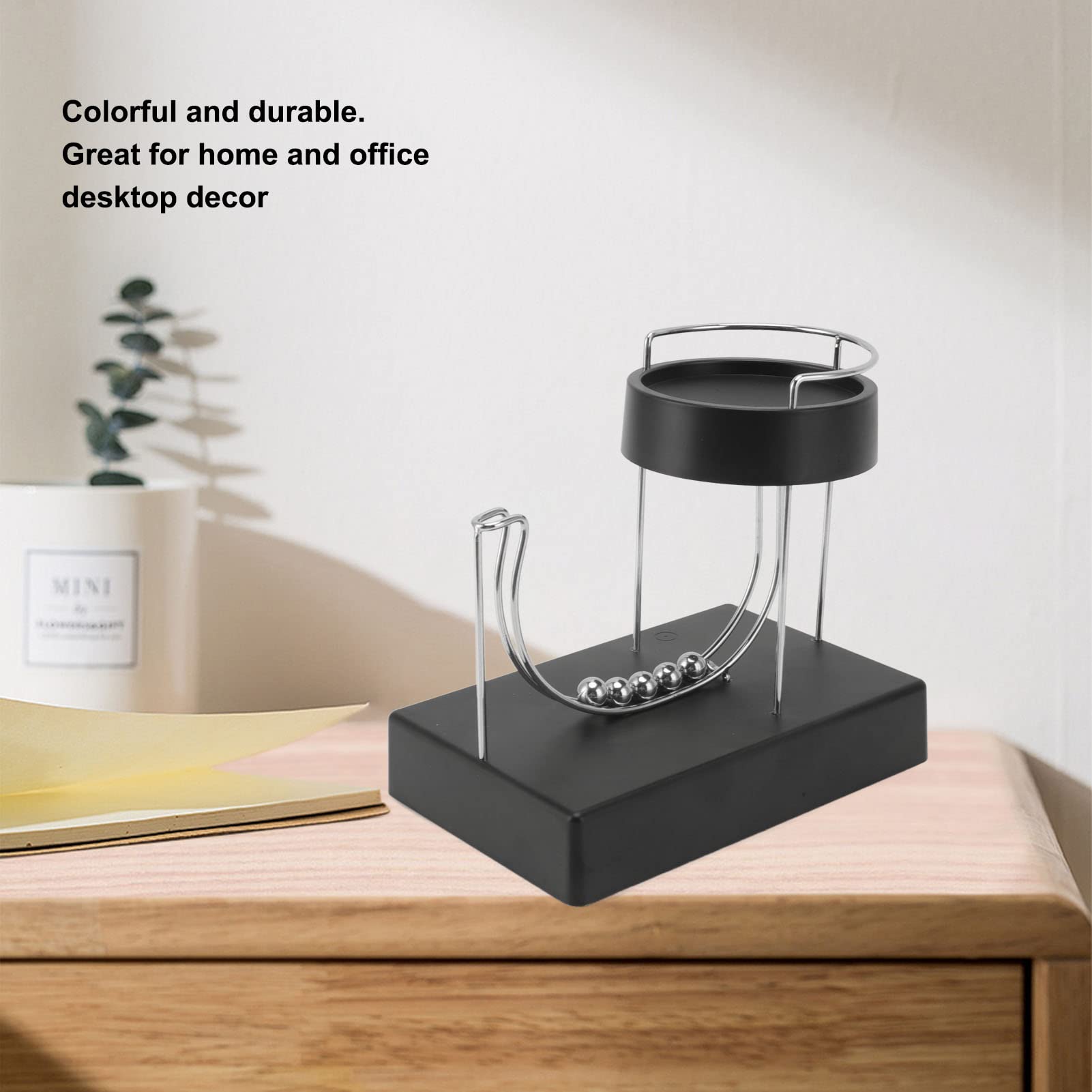 Ornamento A Moto Perpetuo Da Scrivania In Metallo Galvanico – Giocattolo Scientifico Orbitale Senza Batterie, Per Decorazione E Studio
