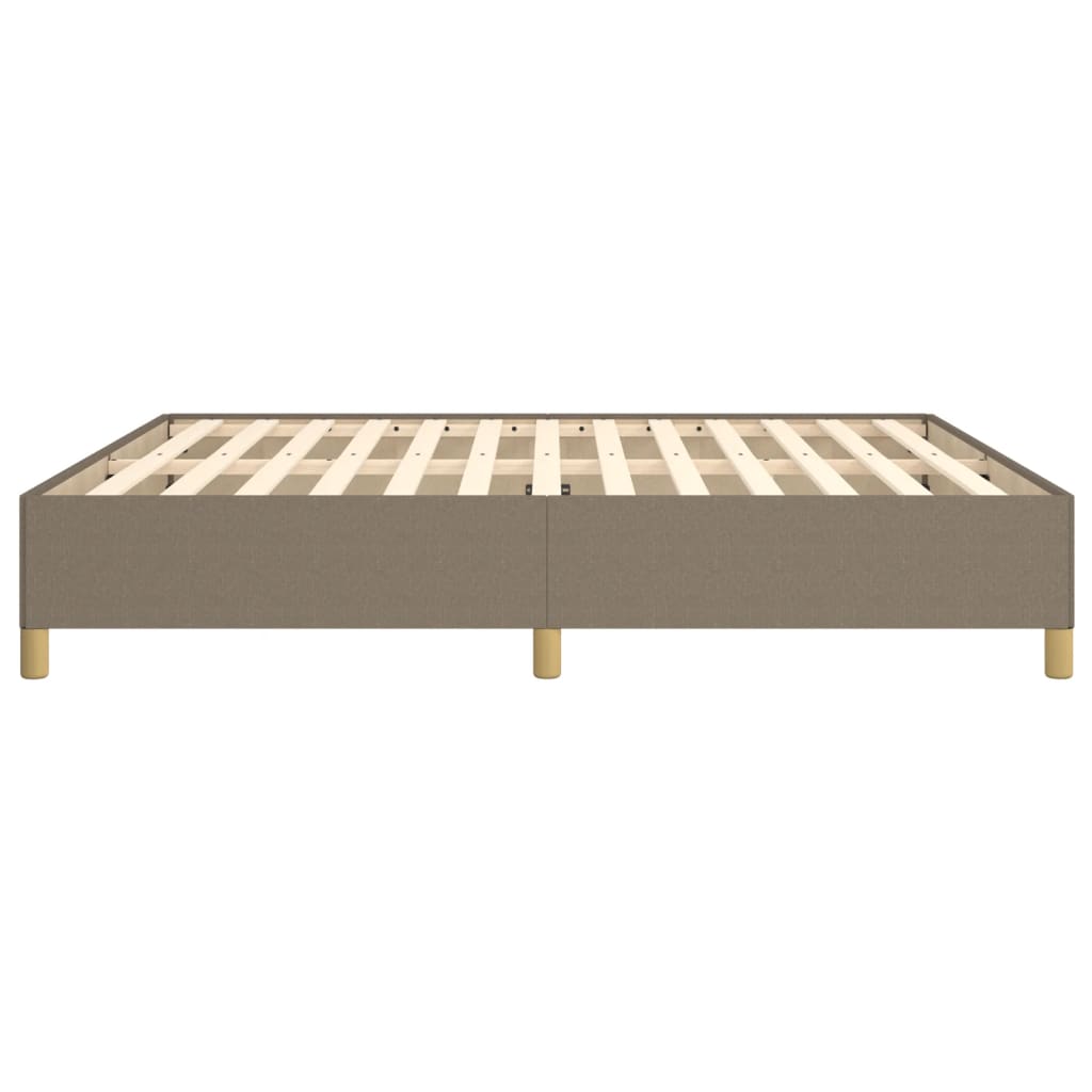 Cadre de lit à lattes, tissu, taupe, pour la chambre, 180 × 200 cm - 6