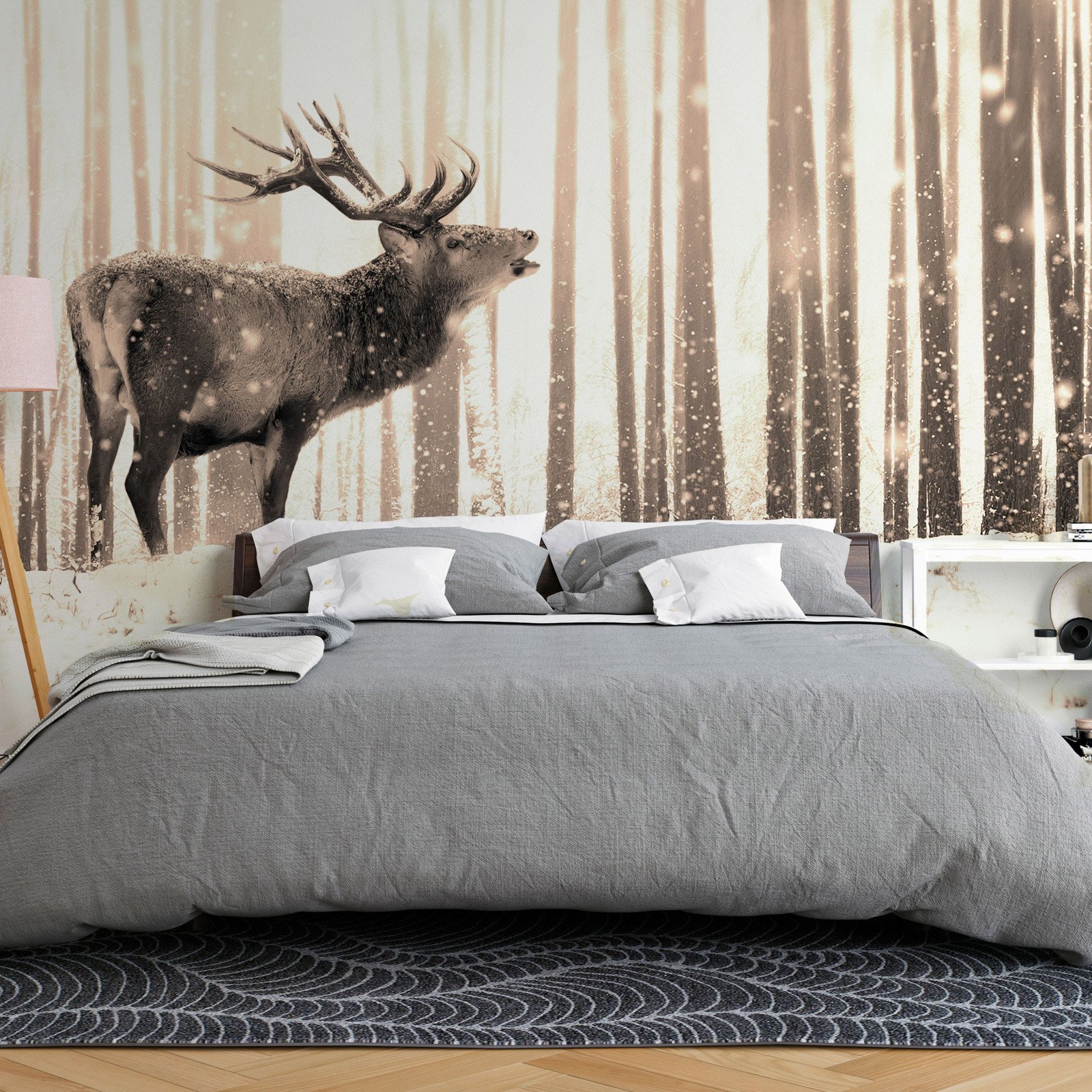 Papier Peint Mural 3D Auto-adhésif Amovible – Cold Snow Mountain I7398