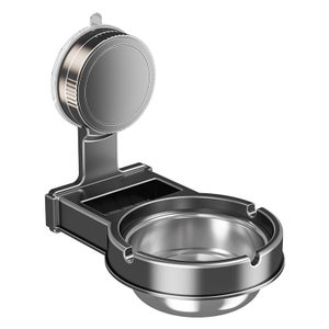 Set Di 3 Posacenere Da Esterno In Metallo Con Coperchio Antispreco – Balcone O Giardino