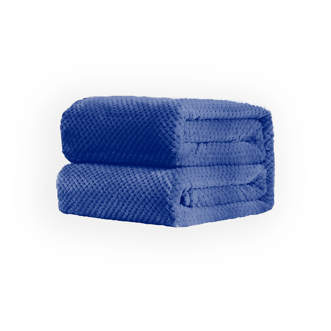 Manta Tejida De Algodón 100% Con Gofre | Grande Y Transpirable Para Sofá O Cama - MIA UK