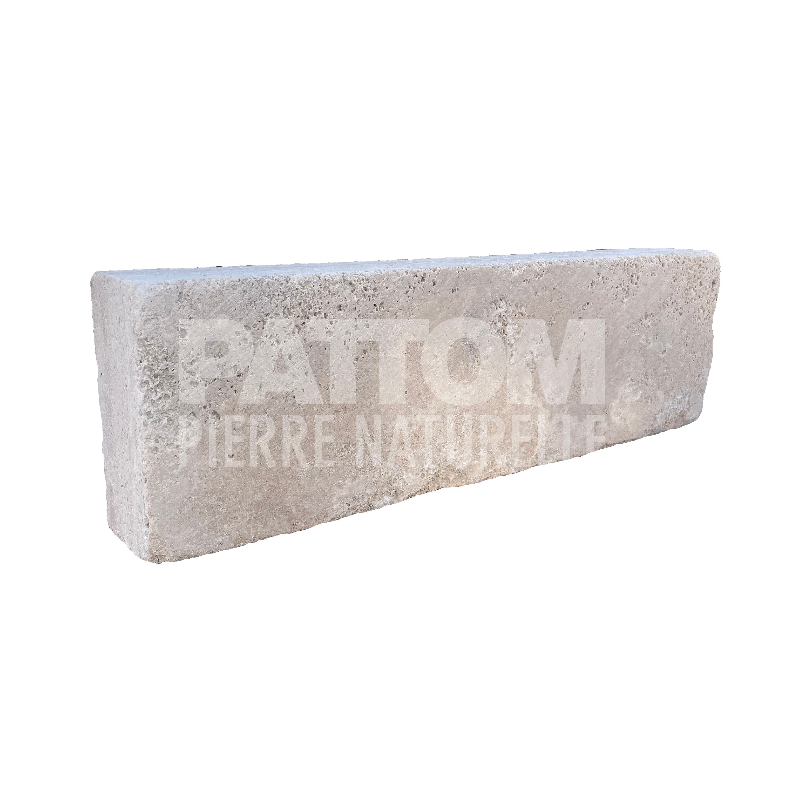 Bordure travertin Light premium, 10 x 50 Epaisseur 7cm (vendu à la piéce) - 2