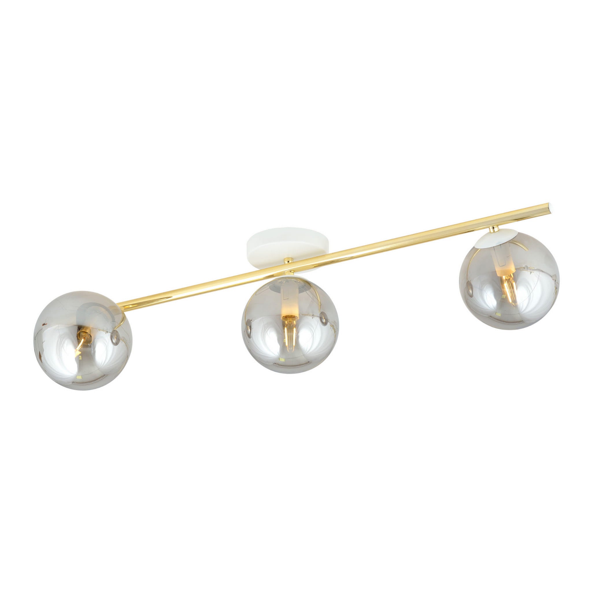 Lampa wisząca Splendi złoto-grafitowa 3xE14x10W wym: 20 x 80 cm metal Emibig