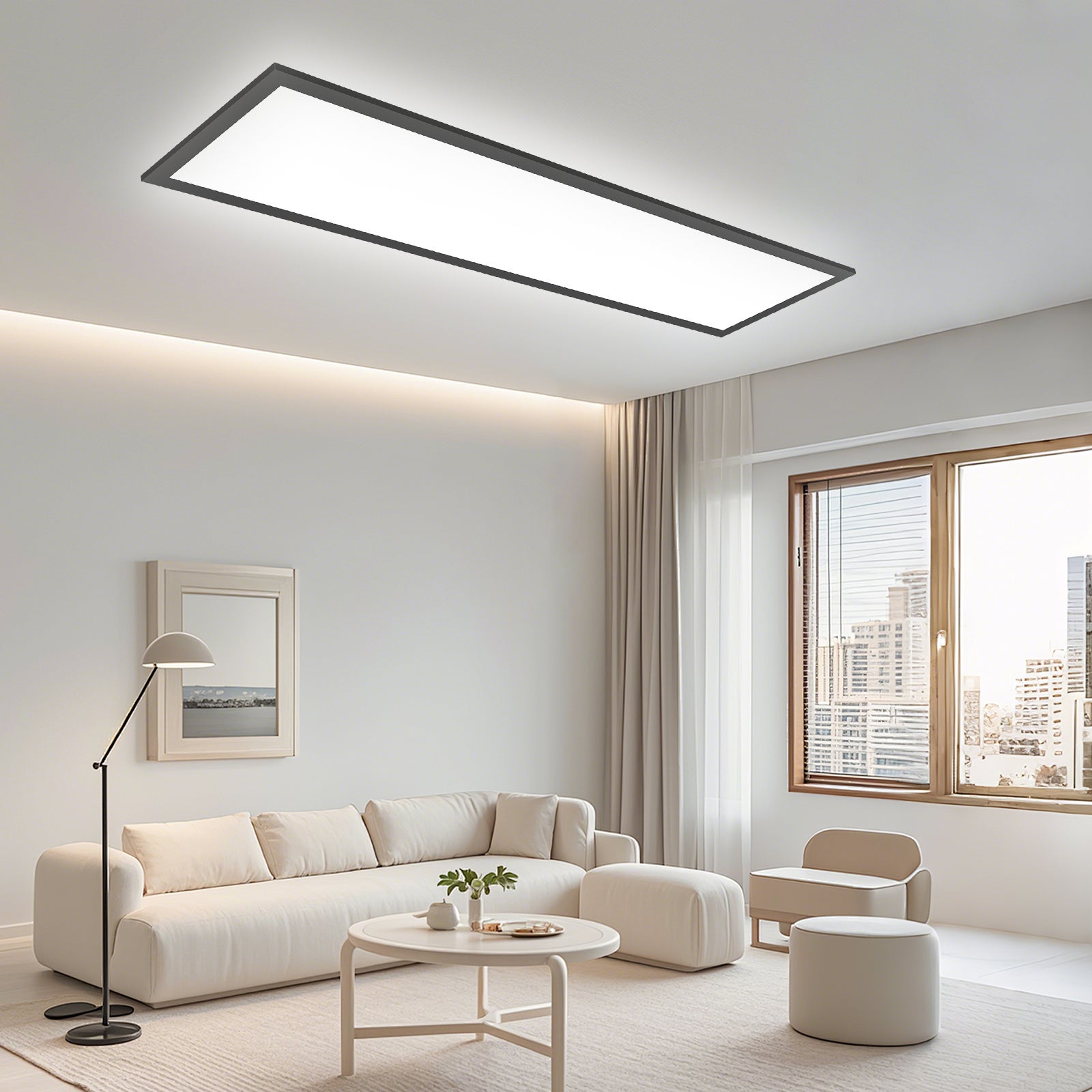 Plafon Led Para Techo Plafon Led Techo Regulable Y Mando A Distancia, Lamparas De Techo Salon, LED 204W 3000K-6500K Modernas Para Dormitorio Comedor Lámpara De Techo Grande-A Lampara De Techo Minimalista