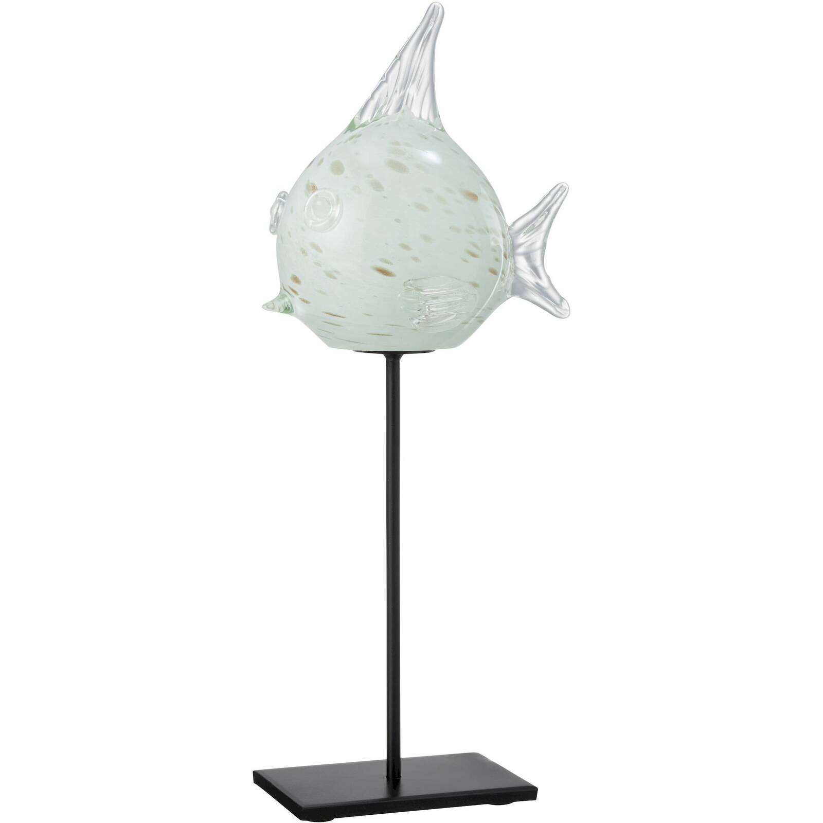Figurine Poisson Leonardo – Décoration Aquarium – Verre Jaune – Réf 059057