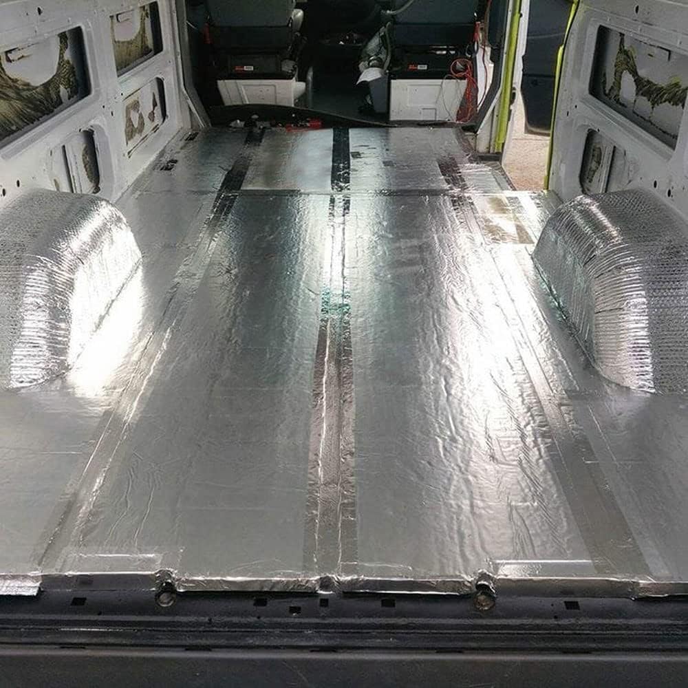 Isolation Thermique 100% Aluminium avec Mousse (AU MÈTRE) Largeur 1,20m + Ruban Aluminium. Pour maisons, portails, radiateurs, - 6