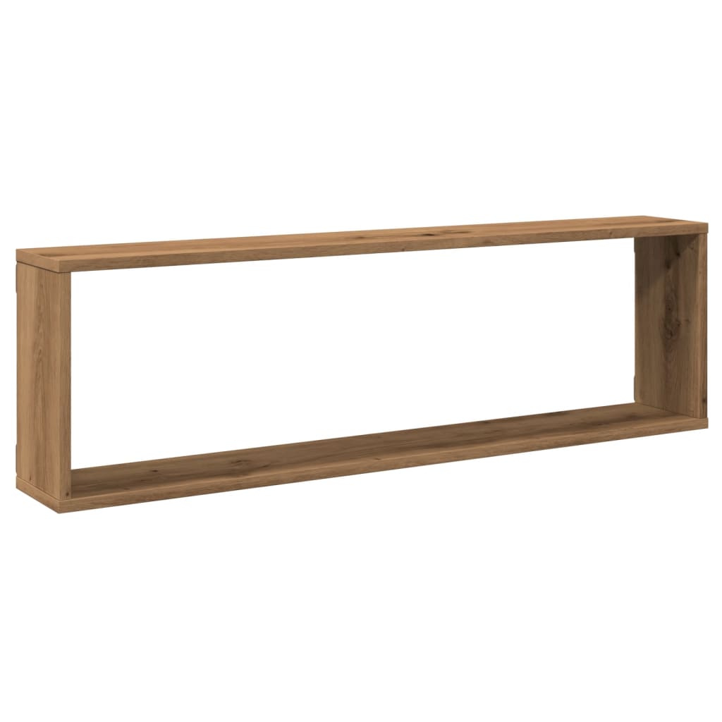 Étagères cube murales 2 pcs chêne artisanal bois ingénierie - COMFORTXL - 4