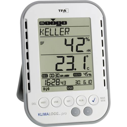 TFA HygroLoggPro 303039 Professional Thermo-Hygrometer with Data Logging Function