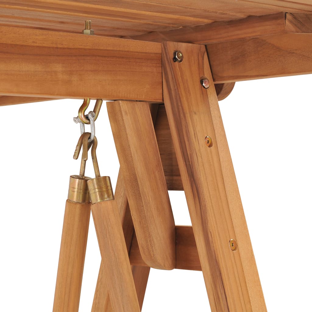 Balancelle 170 cm Bois de teck massif vidaXL - 7