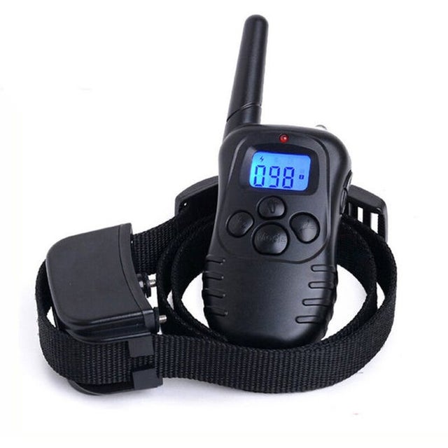 Mando a distancia inalámbrico eléctrico recargable e impermeable con un alcance de 300 metros para el adiestramiento de perros.