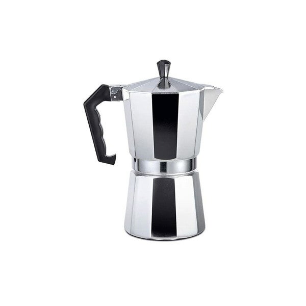 Caffettiera In Alluminio EDM Da 12 Tazze – Moka Classica Per Caffè Italiano