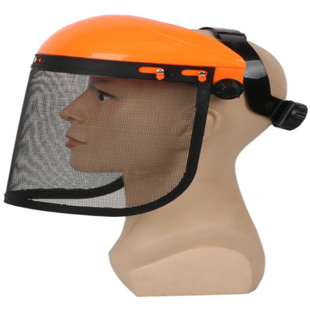 Chapeau de casque de sécurité avec visière intégrale en maille pour débroussailleuse forestière, Protection forestière, casque de tondeuse en maille - 3