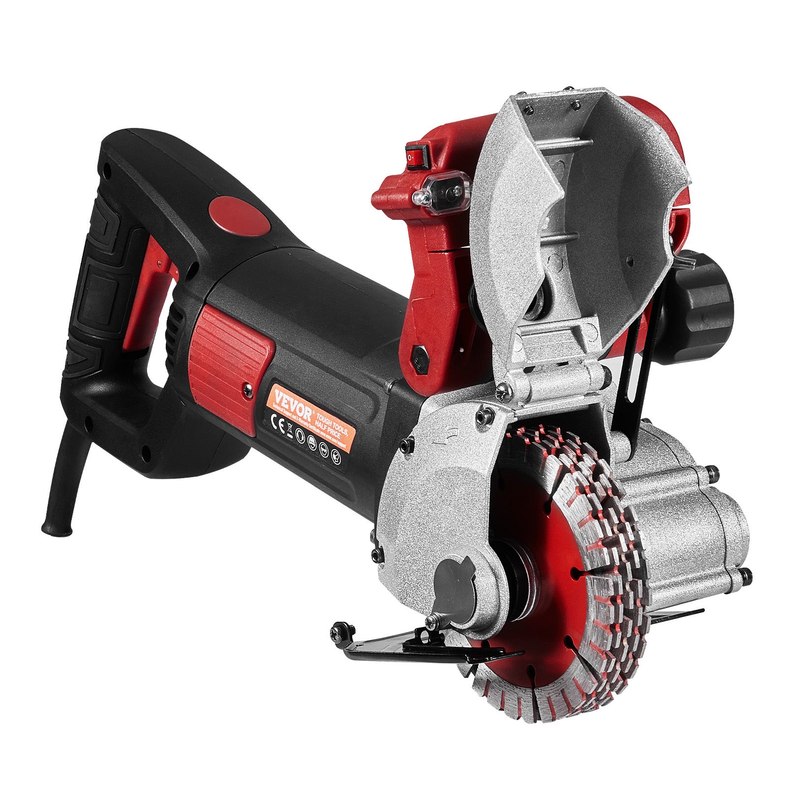 Rainureuse Murale Électrique VEVOR 4800W 220V, Découpeuse de Cannelures Béton Profondeur 34 mm avec 5 Lames, Machine de Découpe de Murs et Sols - 9