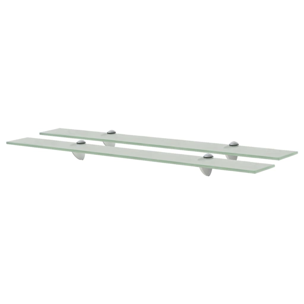 Maison exclusive - estantes flotantes 2 unidades vidrio 8 mm 80x20 cm