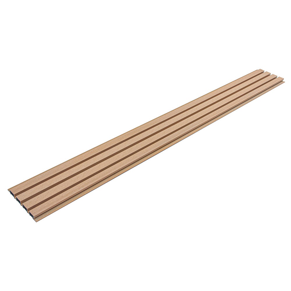 Home Deluxe - Revêtement de façade en WPC DUVAR - Couleur : teck, dimensions : 2 m² env. 190 x 21,9 x 2,6 cm, matériel de montage inclus I Panneaux de - 5
