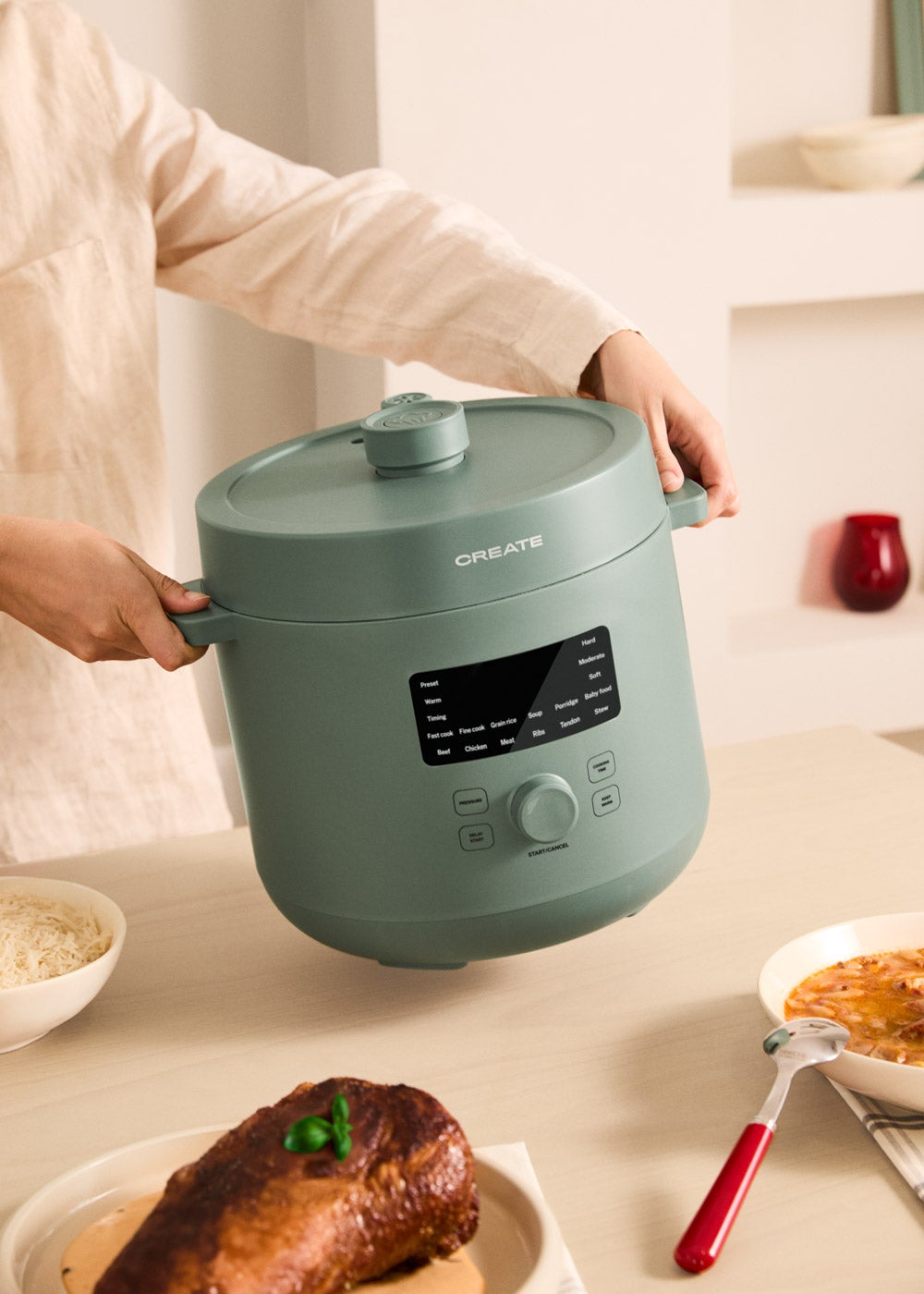 CREATE - PRESSURE COOKER STUDIO - Autocuiseur électrique multifonctionnel programmable- Sauge - 7