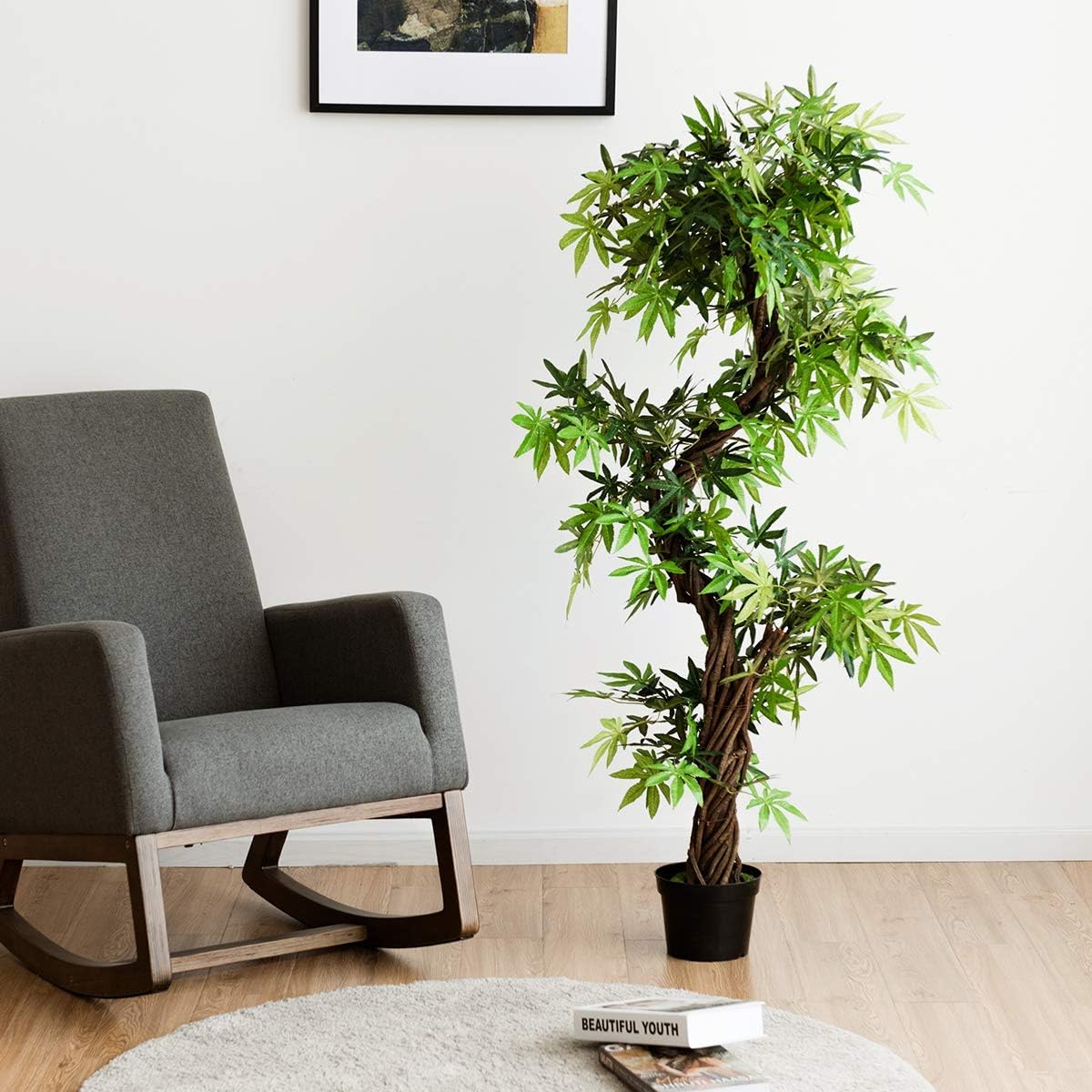 Árvore artificial Planta artificial em vaso Adequado para interior ou exterior 160 cm - 2