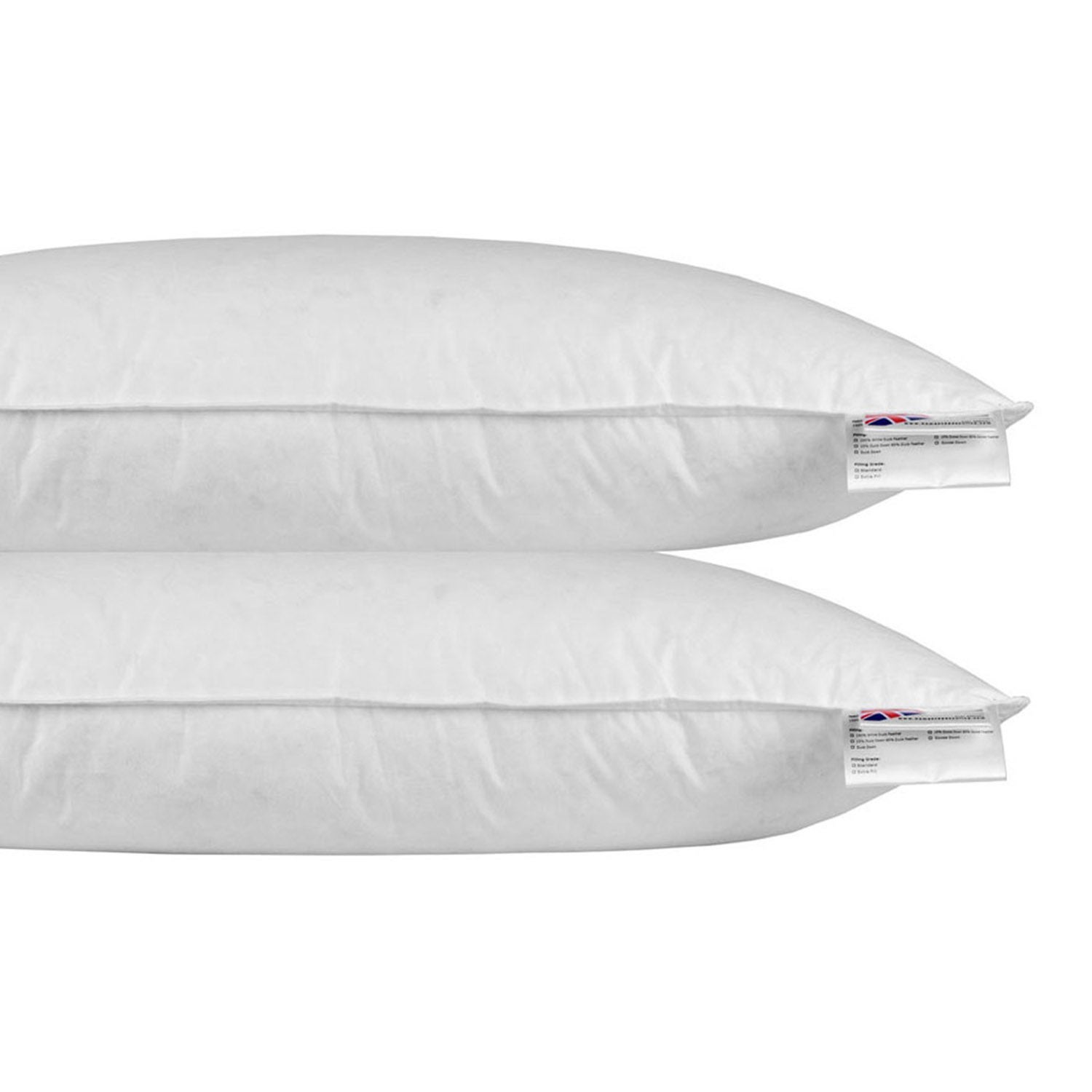 Oreiller en Plumes et duvet d'oie 40 x 80 cm - lot de 2 - Achat / Vente Oreiller en Plumes et duvet d'oie 40 x 80 cm - lot de 2 - Achat / Vente