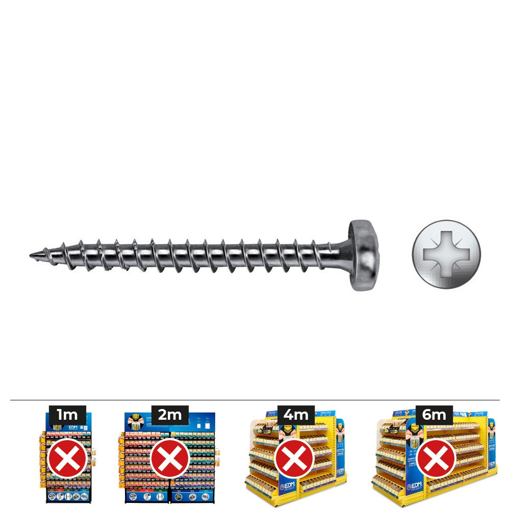 Tornillo madera Velox B rosca completa alomado PZ1 3x20 mm - 17609 ...
