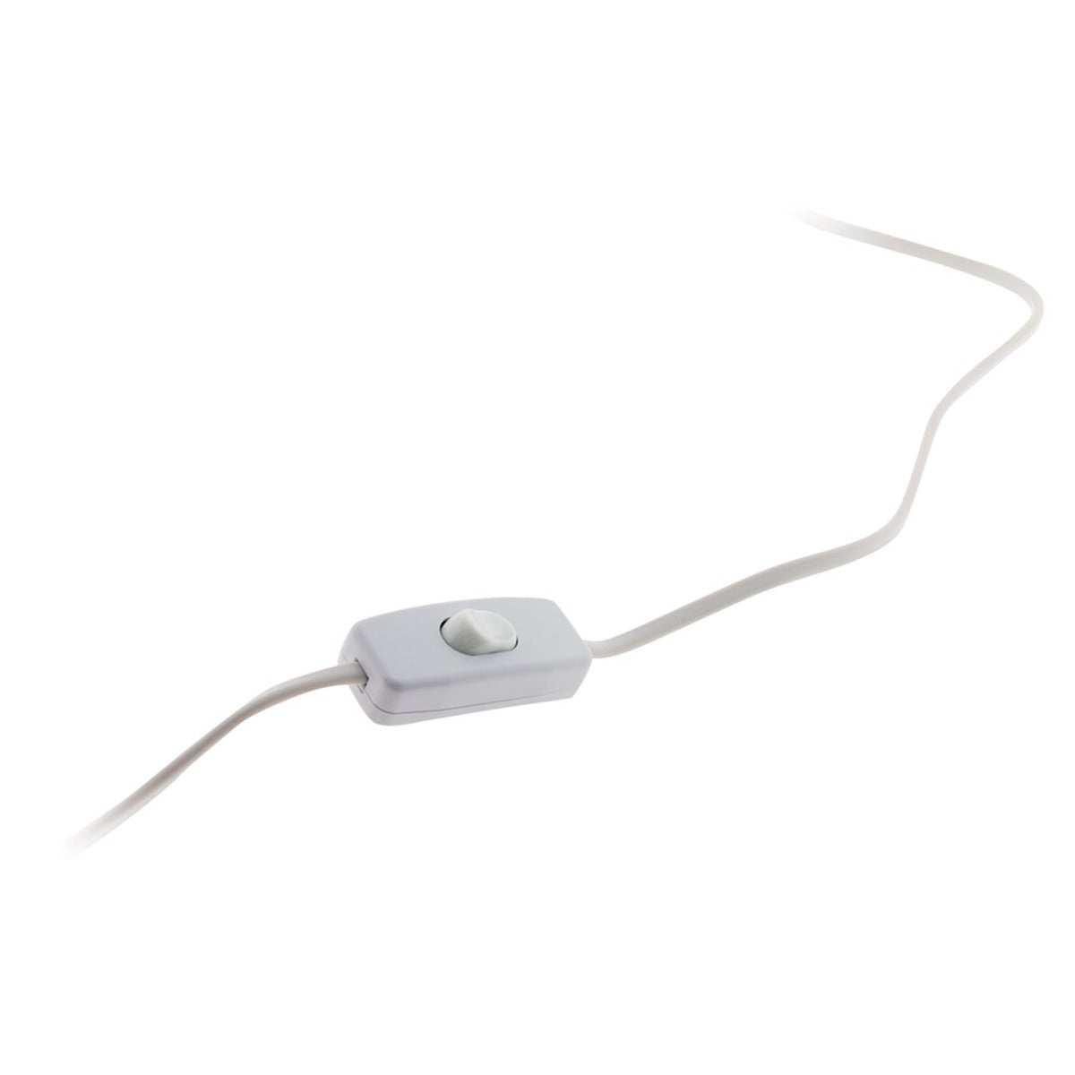 Cordon + interrupteur luminaire 1,5m - Blanc - Zenitech - 2