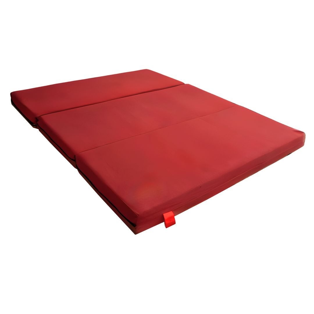 Cama camper renault kangoo - 8cm de grosor con hr 25kg/m3 y 6cm de viscoelástica - rojo