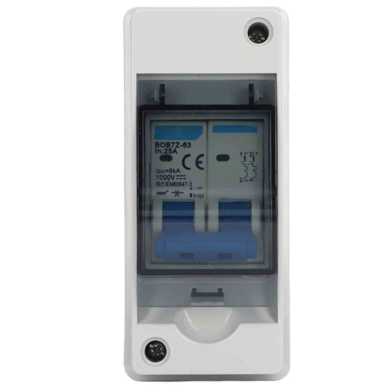 Disconnecteur Dc, Disjoncteur Miniature De Protection Contre La Foudre 25A, Boîte De Distribution Étanche Ip65 1000V - 5