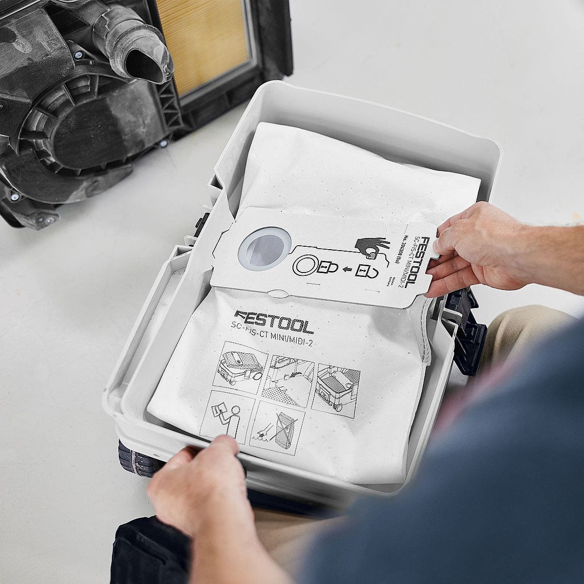 Sac filtre SELFCLEAN SC-FIS-CT MINI/MIDI-2/5/CT15 - FESTOOL 204308 - 2