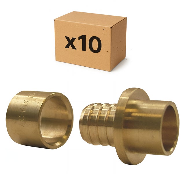 PACK de 10 raccords unions PER 16 - CUIVRE 14