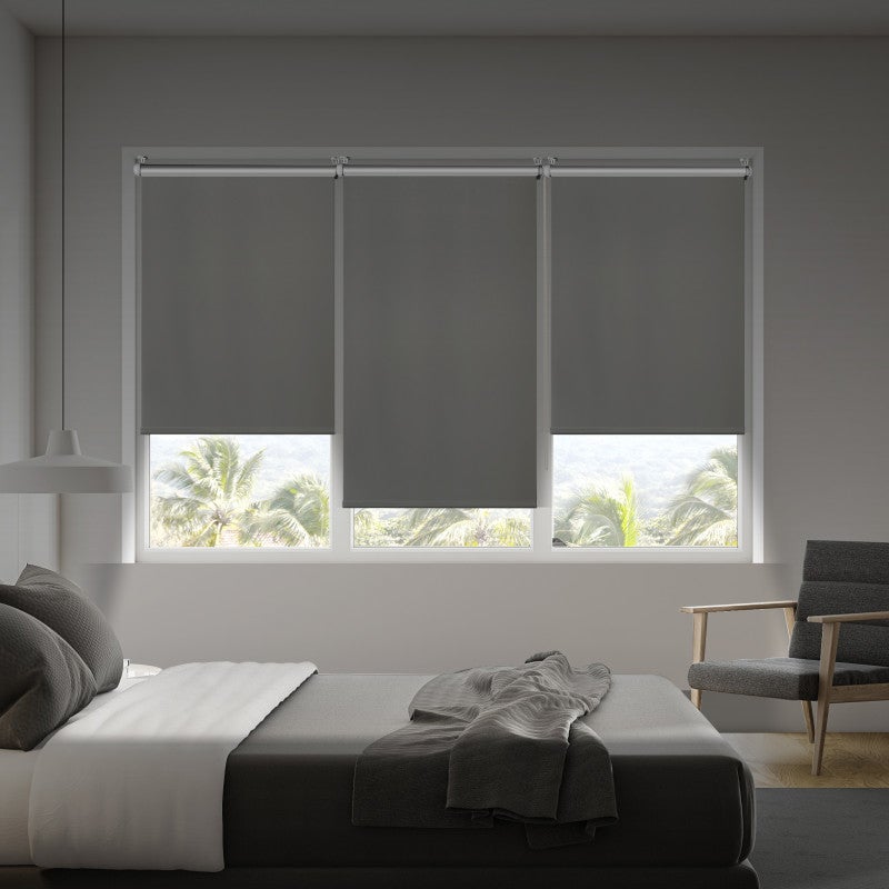 Store Enrouleur Occultant Sans Perçage 60x150 Cm Anthracite | Tissu 100% Occultant, Pose Facile, Intérieur