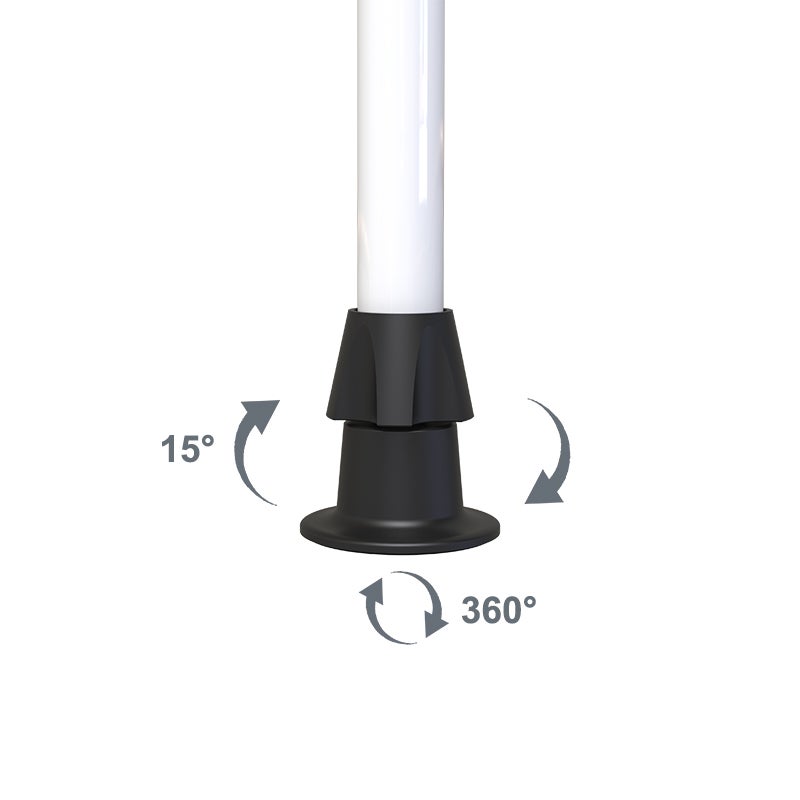 Store à projection autoportant sans perçage 200 x 150 cm - Terrasse ou balcon - Jaune rayé - 7